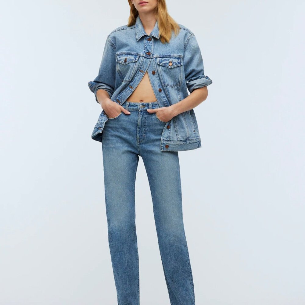 Madewell '90s Straight Jean - medium wash